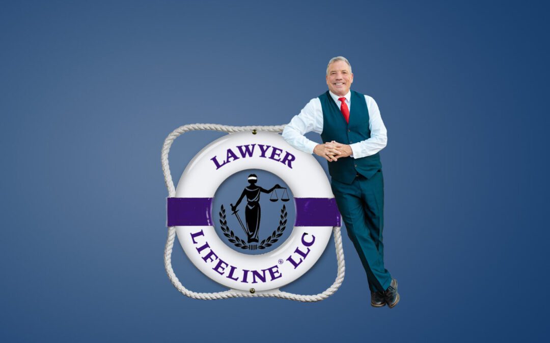 James Gray Robinson leaning on a life preserver